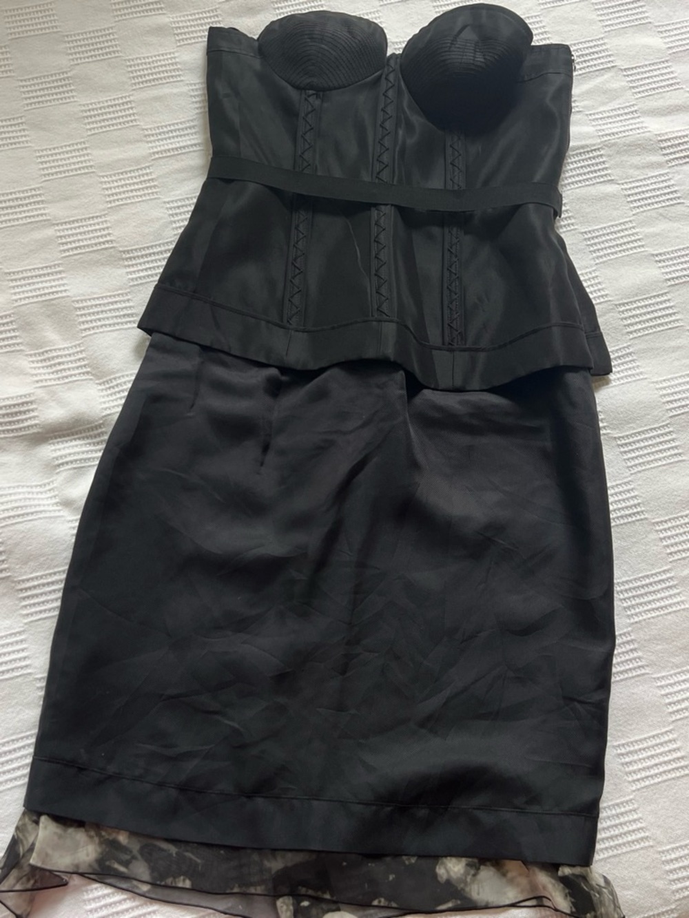 Proenza Schouler Black Strapless Dress